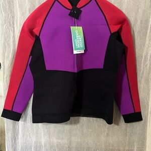 Sea doo Colorblock neoprene Jacket in Red, Purple, and Black